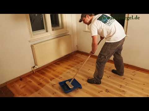 Немецкая видео-инструкция покраски деревянного пола Твердым маслом Арт. 240 