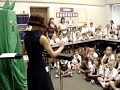 Yvonne playing the theremin for kids