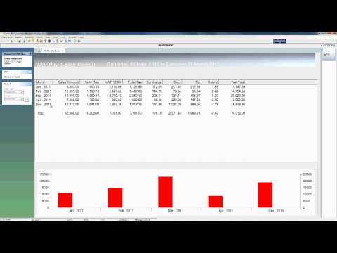 Monthly Sales Report View in Restaurant Billing Software for Windows