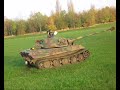 1/6 RC King Tiger Tank Going through different colour grass