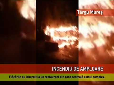 Restaurant mistuit de flăcări, la Târgu Mureş