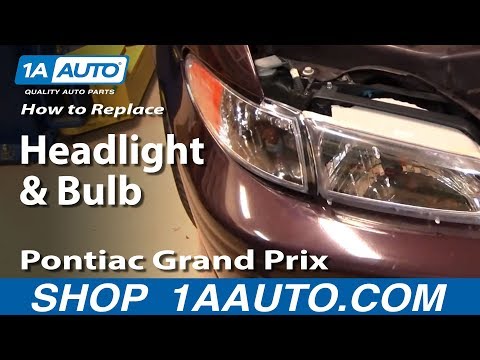 How To Install Replace Headlight and Bulb Pontiac Grand Prix 97-03 1AAuto.com