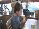 Boy Bagel Eater at Biffs Bagels Boy Bagel Eater at Biffs Bagels