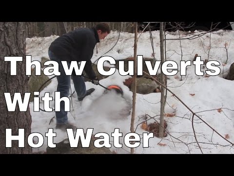 how to unclog a frozen culvert