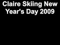 Claire Skiing New Year\