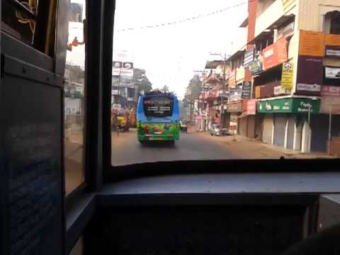 Kerala Bus - Crews of EVERGREEN Kozhikode-Ernakulam Superfast and Driver of RAC 929 of KTYM in Kozhikode-Kottayam having a small fight at Valanchery around 7: 10 AM. Ever...