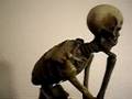 The Thinker skeleton statue 1 of 4 Bronzed