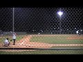 BB Bets fouls off catchers helmet.MOD