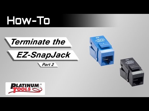 Terminating the EZ-SnapJack: Part 2: Cables with large spline