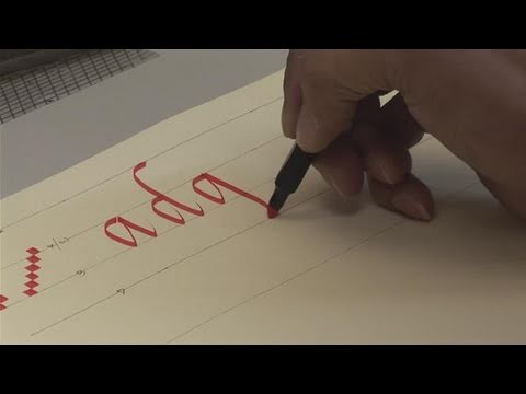how to write with a calligraphy pen