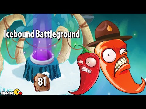 Plants vs Zombies 2: Level 80 Icebound Battleground! (Frostbite Caves Part 2)