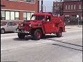 Chicago fire apparatus parade held near the CFD Fire Academy on Aug. 19, 1997. All sorts of great looking rigs, plus some beautifully restored pieces. Even a little footage of the old Chicago Water Tower.