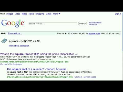 Calculator into Google Search