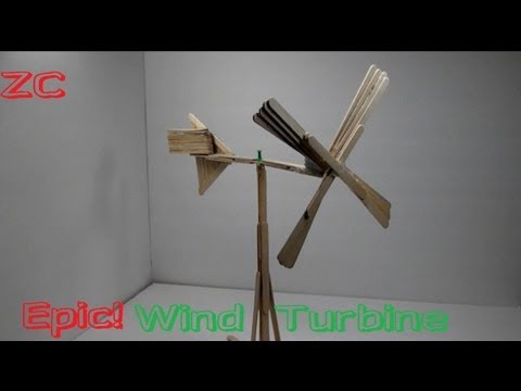How To Make A Wind Turbine Out Of Popsicle Sticks