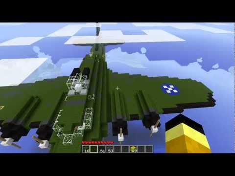 how to build a b17 bomber in minecraft