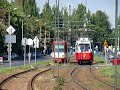 Tramwaje N8C i E6 na krakowskiej linii nr 72