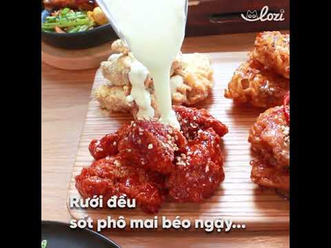 NGON TUYỆT GÀ BỐN VỊ VỚI THÁC PHÔ MAI THẦN THÁNH