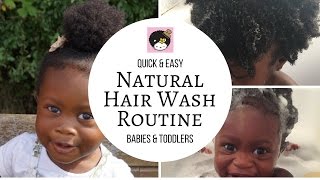 Quick and Easy Natural Hair Wash Routine for Baby