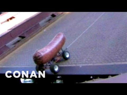 Conan - 10 Ft Bratwurst Jumps Over State Street Bridge