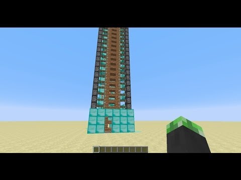how to make a zipper elevator in minecraft