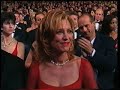 gillian anderson wins for outstanding lead actress in a dramatic series at the 1997 emmy awards. helen mirren presents gillian anderson her best actress emmy. bonus footage of the emmmy's science-fiction coverage and david duchovny & gillian anderson presenting an award earlier that evening.