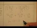 6-5 Adding and Subtracting Algebraic Fractions -  Mr nystrom