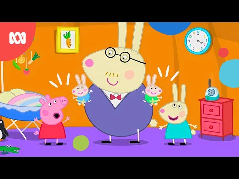 Peppa and Rebecca Rabbit are pretending to be babies! 👶🍼 | Peppa Pig | ABC Kids