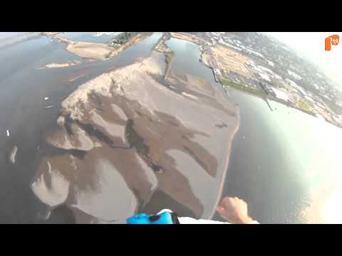 Wingsuit jump from Paraglider Thumbnail of Video