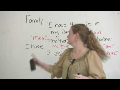 Speaking in English - Speaking for the family - YouTube