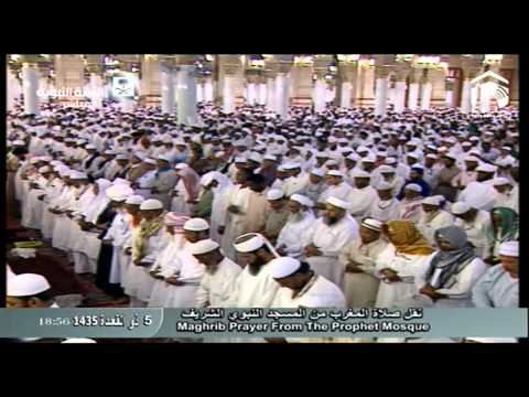صلاة المغرب-المسجد النبوي 1435.11.05ه