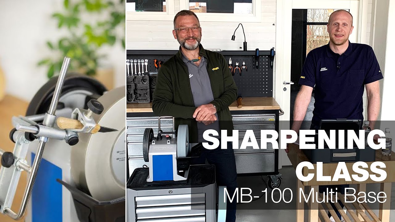 Sharpen a flat bevel with Tormek MB-100 on a diamond wheel | Part 9 | Tormek Live Sharpening Class