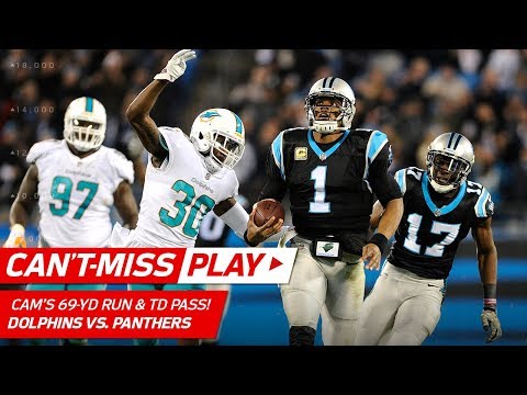 Video: Cam Newton's 69-Yd Run Leads to Christian McCaffrey's Toe-Tap TD! | Can't-Miss Play | NFL Wk 10