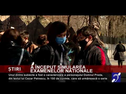 Simularea examenului de Evaluare Națională