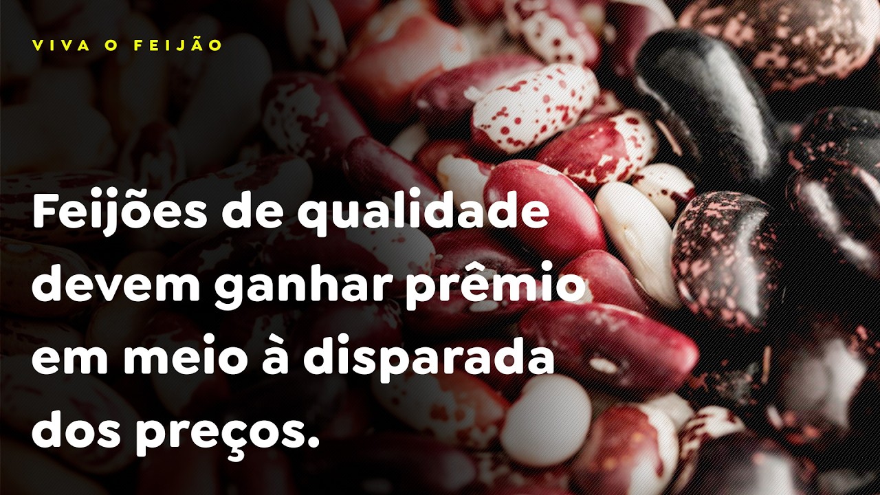 Feijões de qualidade devem ganhar prêmio em meio à disparada dos preços.