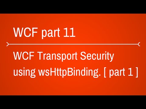 how to provide security in wcf service