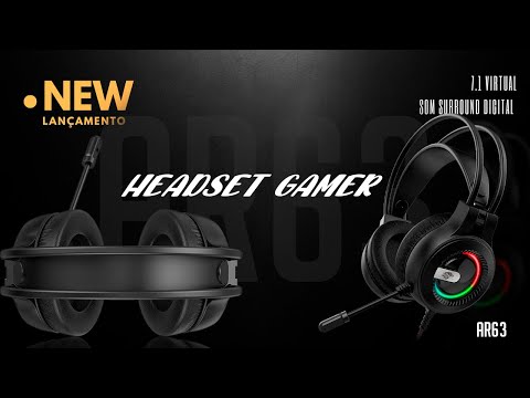 Vídeo de demonstração - HEADSET GAMER RGB – AR63