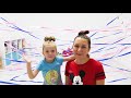 Olga and Mommy rescue toys from giant tape maze Indoor games and activities