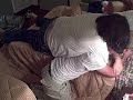 fight on the hotel's bed