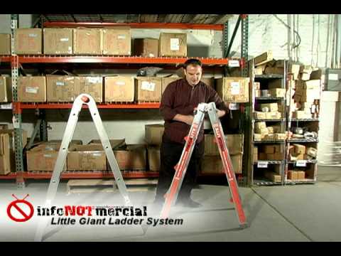 little giant ladders - From InfoNOTmercial, the Little Giant review. See our full little giant ladder test at http://www.infonotmercial.com/littlegiant-review.html Unbiased Infomer...