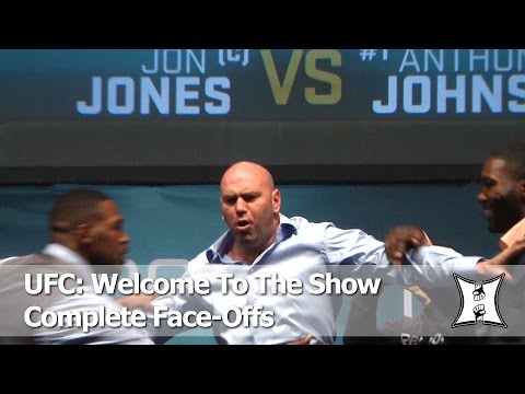 UFC Staredowns from the “Welcome To The Show” Press Conference (HD/ Complete / Unedited)
