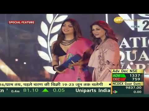Akanksha Puri | NQA2023 Awards | Zee Business Telecast