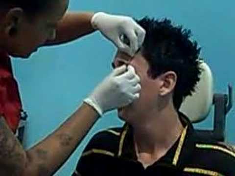 eyebrow piercing. eye brow