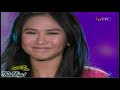 Charice Pempengco = Unbreak my heart, Zsazsa padilla = You're my inspiration, Sarah Geronimo = through the fire. Video courtesy of : Marlejen09