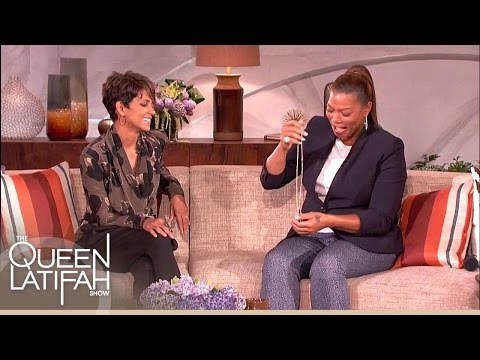 Halle Berry’s Gift to Queen Latifah on The Queen Latifah Show Halle Berry’s Gift to Queen Latifah on The Queen Latifah Show