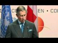 Prince Charles addresses climate delegates in Copenhagen