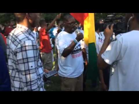 Manifestation des Guineens des USA devant la Maison Blanche 