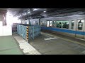 小田急線東北沢駅仮設ホーム 2000形各駅停車入線 2018年1月  東京都世田谷区