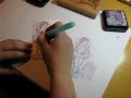 KariAsdal demonstrates the use of distress ink  waterbrush