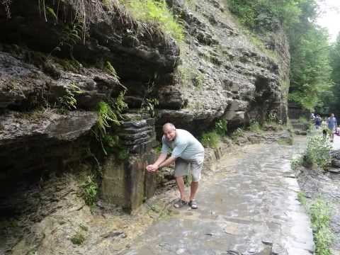Marina and Engene at Watkins Glen State Park, New York, July 4, 2013