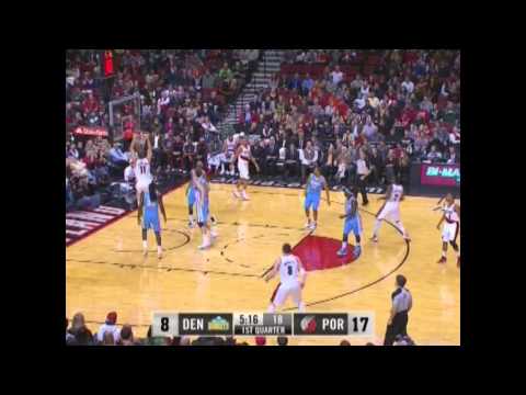 Matthews to Leonard Alley Oop Dunk against Nuggets
